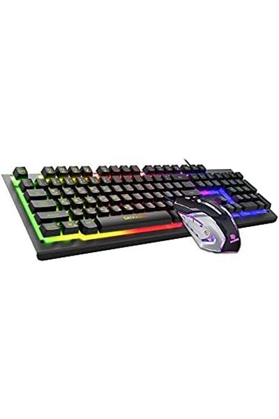 Datazone Gaming Keyboard And Mouse, Usb Backlit Wired Computer And Keyboard, Hd Mouse Driver, Game C