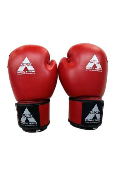 Anastasia Sport Anastasia boxing gloves, genuine leather, red, size 12 OZ