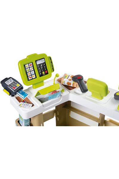 Cici Oyuncak Kız Erkek Çocuk Mega Boy Elektronik Meyve-Sebze Süpermarket Oyun Seti Yazar Kasası Aksesuarlı