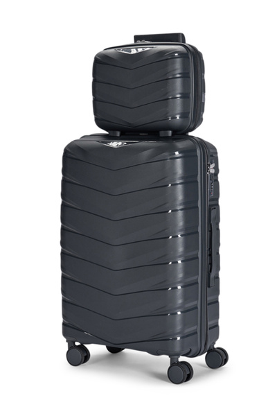 LİMRA 4-piece luggage set made of shatter-resistant polypropylene, 28-24-20-12 inches