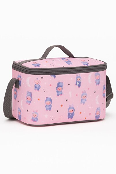 Bambus Home Dikdörtgen Labubu Karakter Termoslu Su Geçirmez Yalıtımlı Lüks Be...