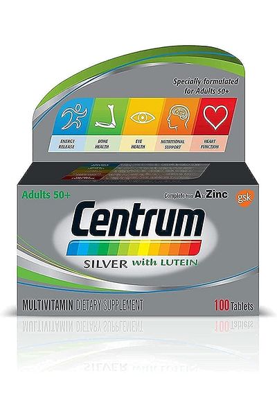 Centrum Silver for Adults, 100 Tablets, Collagen, Pills