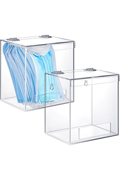 Slasa موزع أكريليك شفاف - متوسط ​​- مجموعة من قطعتين