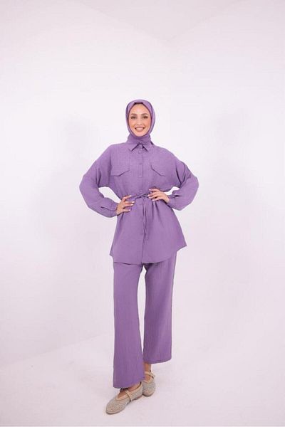 Tebrikler tekstil Women's Summer Hijab Suit Model G3405