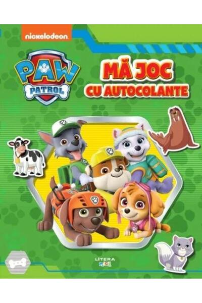 Editura Litera Patrula Catelusilor. Ma joc cu autocolante. Carte