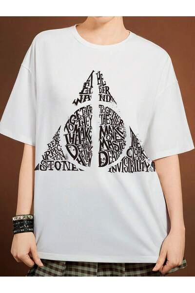 Vordevia تيشيرت قطن مطبوع بتصميم آثار الموت