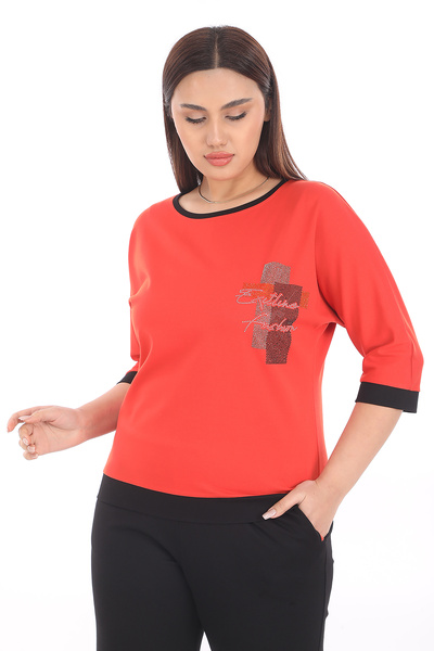 EXİTLİNE Women's Seasonal Orange Orange Color Special Stone Set