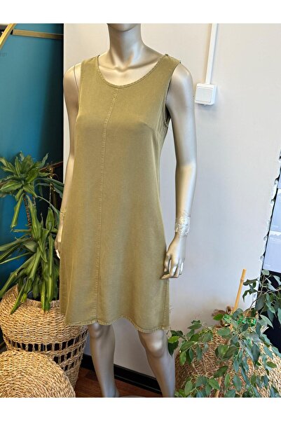 DOLCE QUEEN Women's Sleeveless Organic Fabric Dress