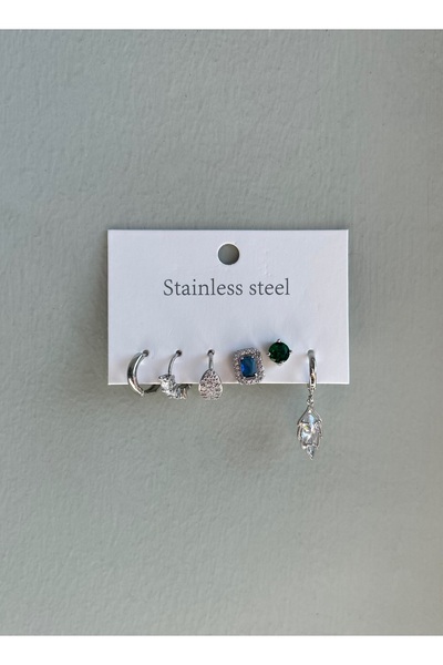 AYLAKAYA Steel Earring Set
