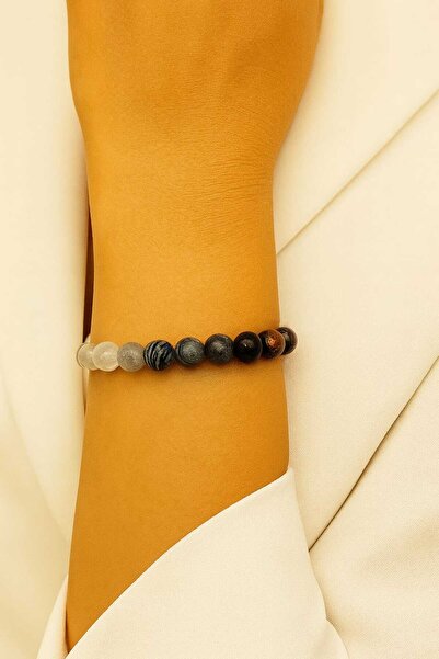 AYDESİA سوار من الأحجار الكريمة الطبيعية من برج الأسد (22 يوليو - 23 أغسطس) مجموعة من الأحجار الكريمة للطاقة والشفاء