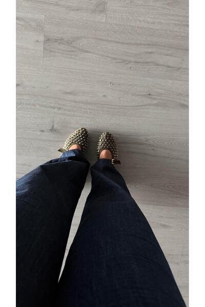 Eataly Shoes Disco Suede Green Staple Stone Ballerinas