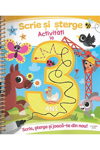 Editura Litera Scrie si sterge. Activitati la 3 ani