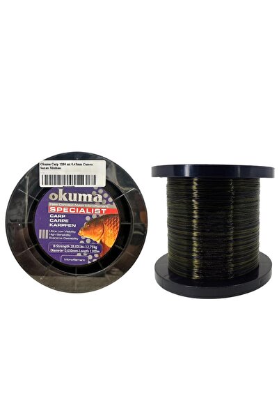 Okuma Carp 1200 mt 0.43mm Camou Sazan Misinası