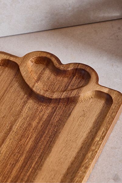 Perotti Acacia Heart Detail Presentation Plate 25X14 cm