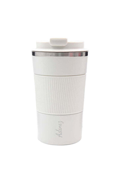 İkon store White Thermos with Silicone