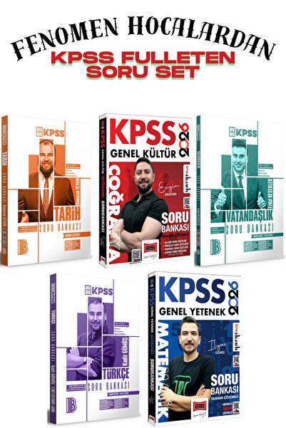 Yargı Yayınları 2026 KPSS Genel Kültür - Genel Yetenek Soru Bankası Fenomen H...