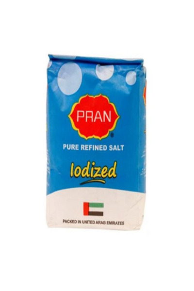 pran عبوة ملح مكرر باليود 1 كجم × 4