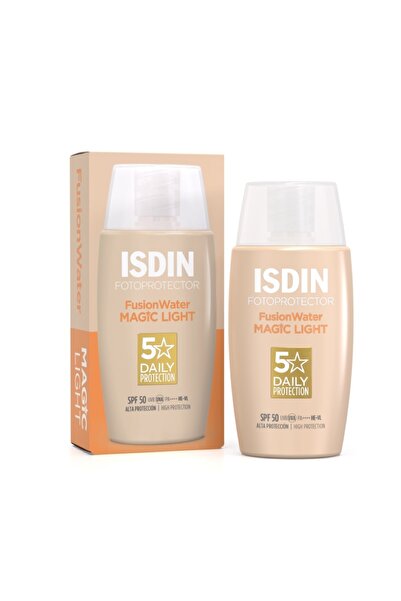 ISDIN Αντηλιακό προσώπου Fusion Water Color SPF 50, 50 ml, Μεσαία προστασία α...