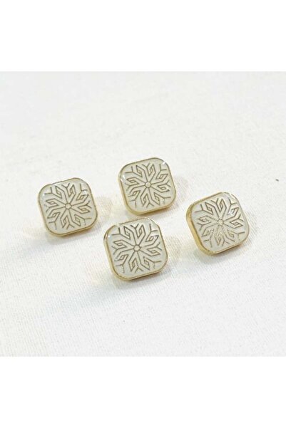 Abrar أزرار معدنية كبس للثوب السعودي الرجالي - 8 قطع