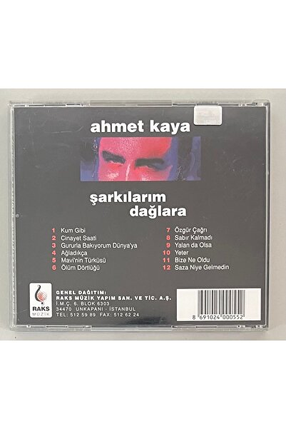 Raks أحمد كايا أغاني لي على الجبال سي دي (إصدار الأسطوانة الأصلية)