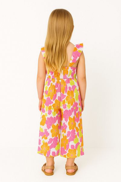 Motebarn Wear Girl's Tirilti Floral Jumpsuit