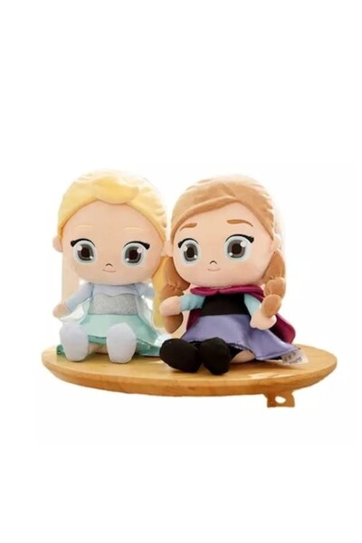OEM Set 2 Plush Dolls Anna and Elsa, Multicolor, 50 cm