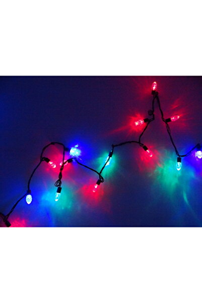 SDX Market Instalație liniară de lumini de Crăciun, multicoloră, 40 LED-uri S...