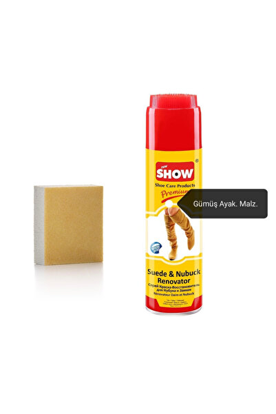 SHOW Sürt sprey boya taba renk +süet temizleme süngeri