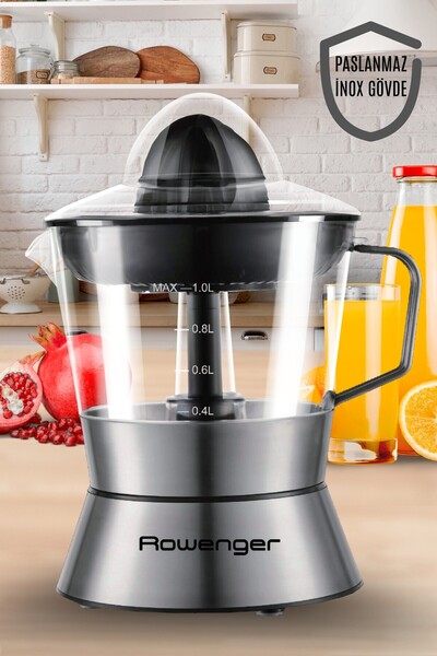 Rowenger D-8028A Inox Citrus Juicer Fruit Juicer Orange Juicer