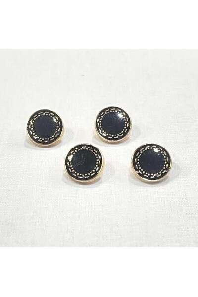 Abrar أزرار معدنية كبس للثوب السعودي الرجالي - طقم 8 قطع