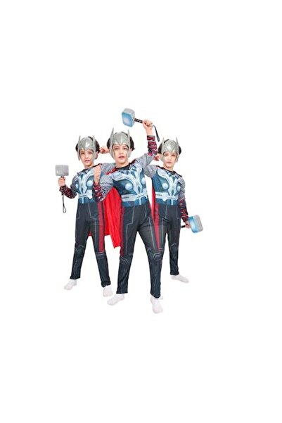 Mixbo Costum Carnaval Pentru Baieti Mixbo, SuperErou Robot, Salopeta, Poliester, Accesoriu Pelerina M