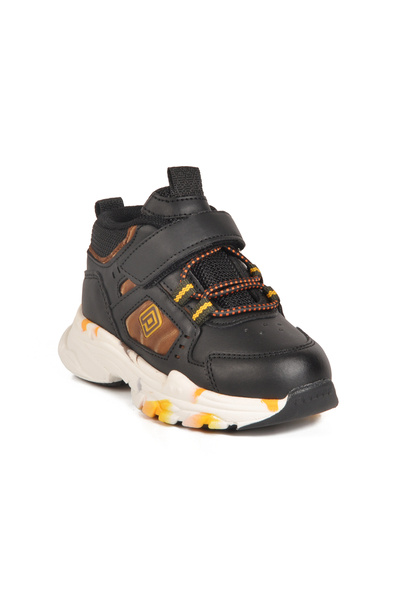 pepino Black Velcro Lightweight Unisex Baby Sports Shoes 2063 B