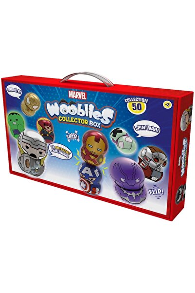 Marvella Collector box with 4 Wooblies Marvel figurines - Magnetic Power
