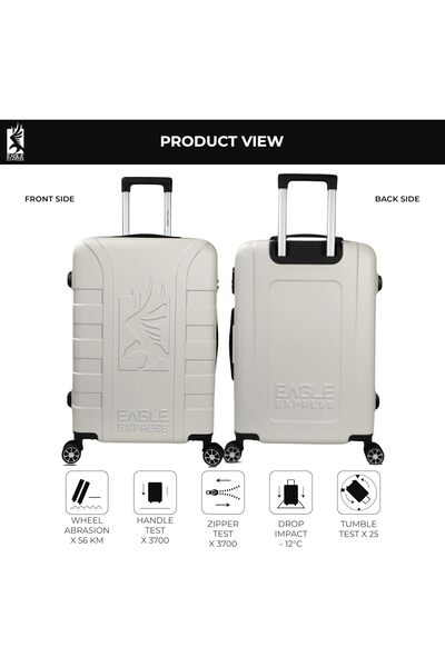 EAGLE EXPRESS ELYSIUM ABS HARD TROLLEY 24 inch WHITE