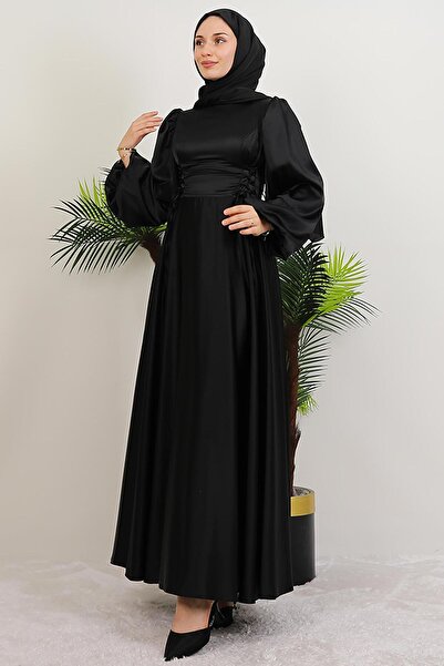 GİYZAMİLA Φόρεμα Neşe Hijab Μαύρο