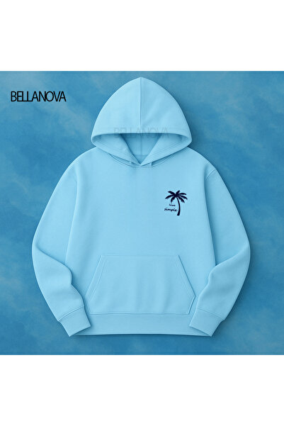 bellanova Κορυφαίας ποιότητας Unisex Φούτερ με κουκούλα και 3 κλωστές