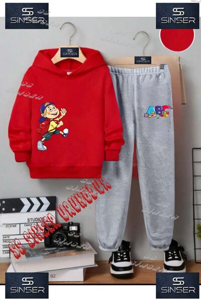 SS SİNSER Set de trening cu hanorac cu imprimeu special pentru copii, unisex,...