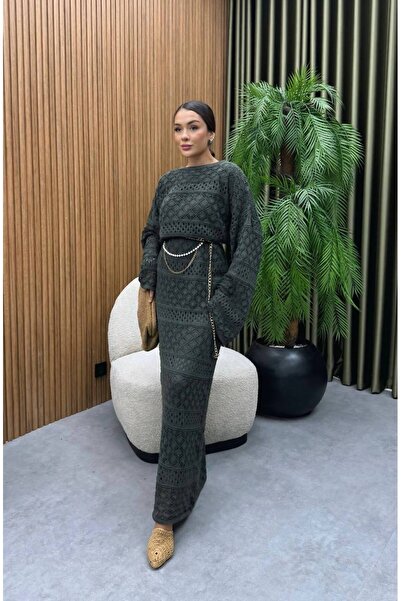 Molly Nelly Γυναικείο φόρεμα με λεπτομέρεια μακριά διχτυωτό τούλι με επένδυση