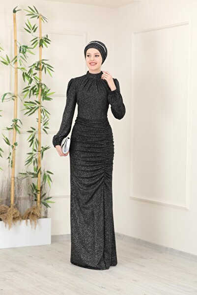 SUBU TASARIM Dream Evening Dress Black Tbsesm16