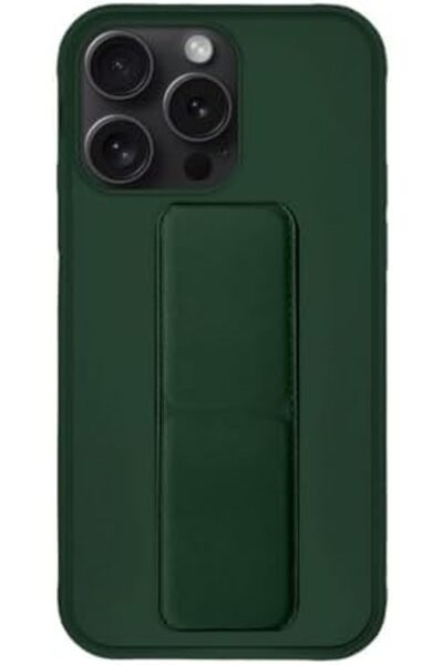 Margoun Full protection case for iPhone 15 Pro Max with magnetic back stand made of soft silicone