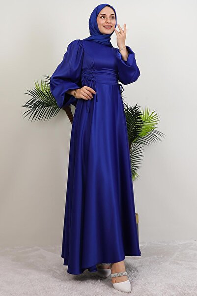GİYZAMİLA Neşe Hijab Dress Night Blue