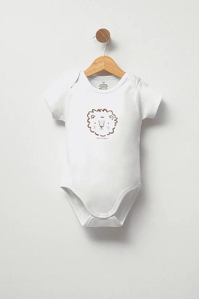 Naive Baby 100% Cotton Baby Bodysuit - Tiny Bodysuit - Baby Bodysuit Badi - Written Bodysuit
