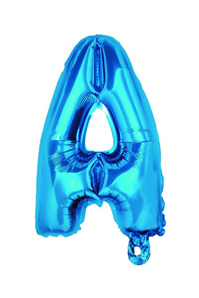 SDX Market Balon folie metalizată albastră, Mirific Party, litera A, 40 cm