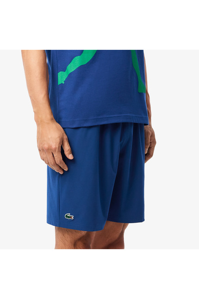 Lacoste x Novak Djokovic Erkek Mavi Şort