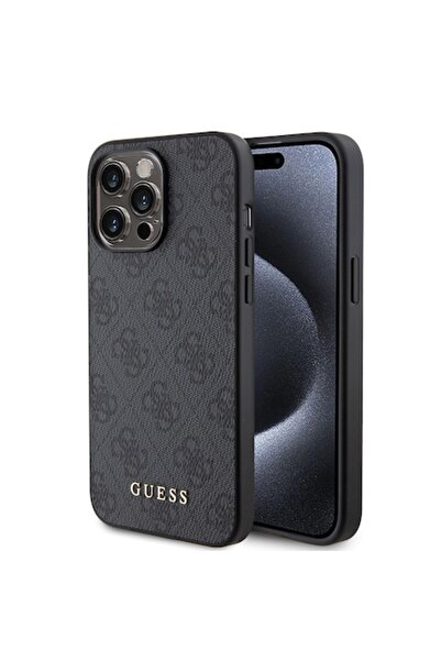 Guess Husa pentru iPhone 15 Pro Max, K46, Piele ecologica, Grey