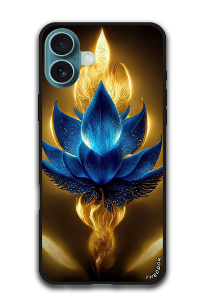 Theodor جراب واقٍ مضاد للخدش والصدمات لهاتف iPhone 16 (6.1) بوصة، زهرة مجردة 3