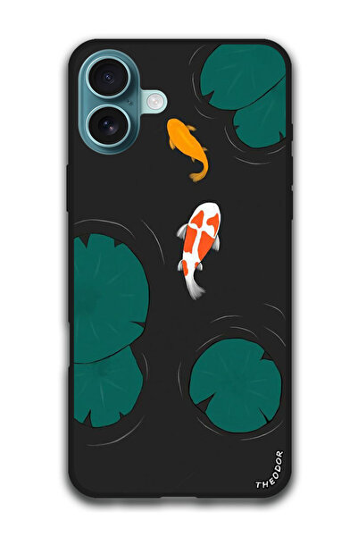 Theodor جراب واقٍ مضاد للخدش والصدمات لهاتف iPhone 16 Plus (6.7) بوصة أسماك