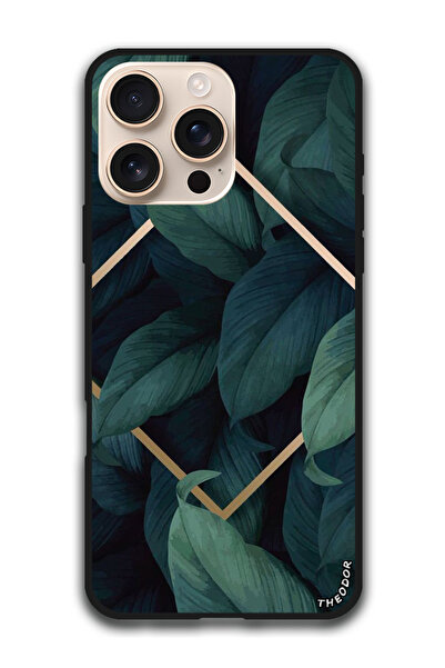 Theodor جراب واقٍ مضاد للخدش والصدمات لهاتف iPhone 16 Pro (6.3) بوصة بأوراق م...