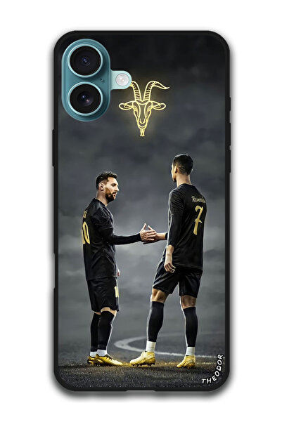 Theodor جراب واقٍ مضاد للخدش والصدمات لهاتف iPhone 16 Plus (6.7) بوصة ميسي رو...