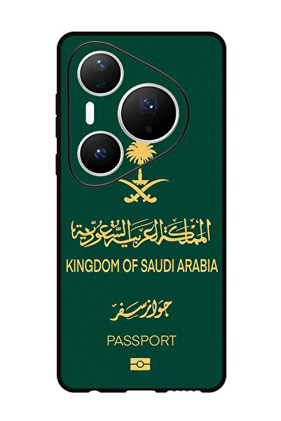 Theodor جراب متوافق مع هاتف هواوي بيورا 80 برو بلس مقاس 6.8 بوصة، غطاء حماية مقاوم للصدمات، جواز سفر المملكة العربية السعودية